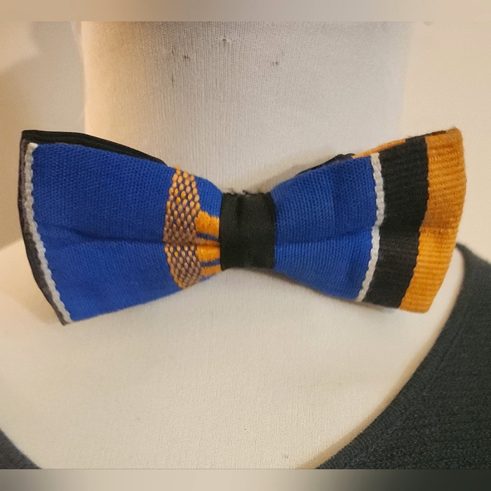 Vintage Fair Trade Made African Bow Tie of Auth Kente